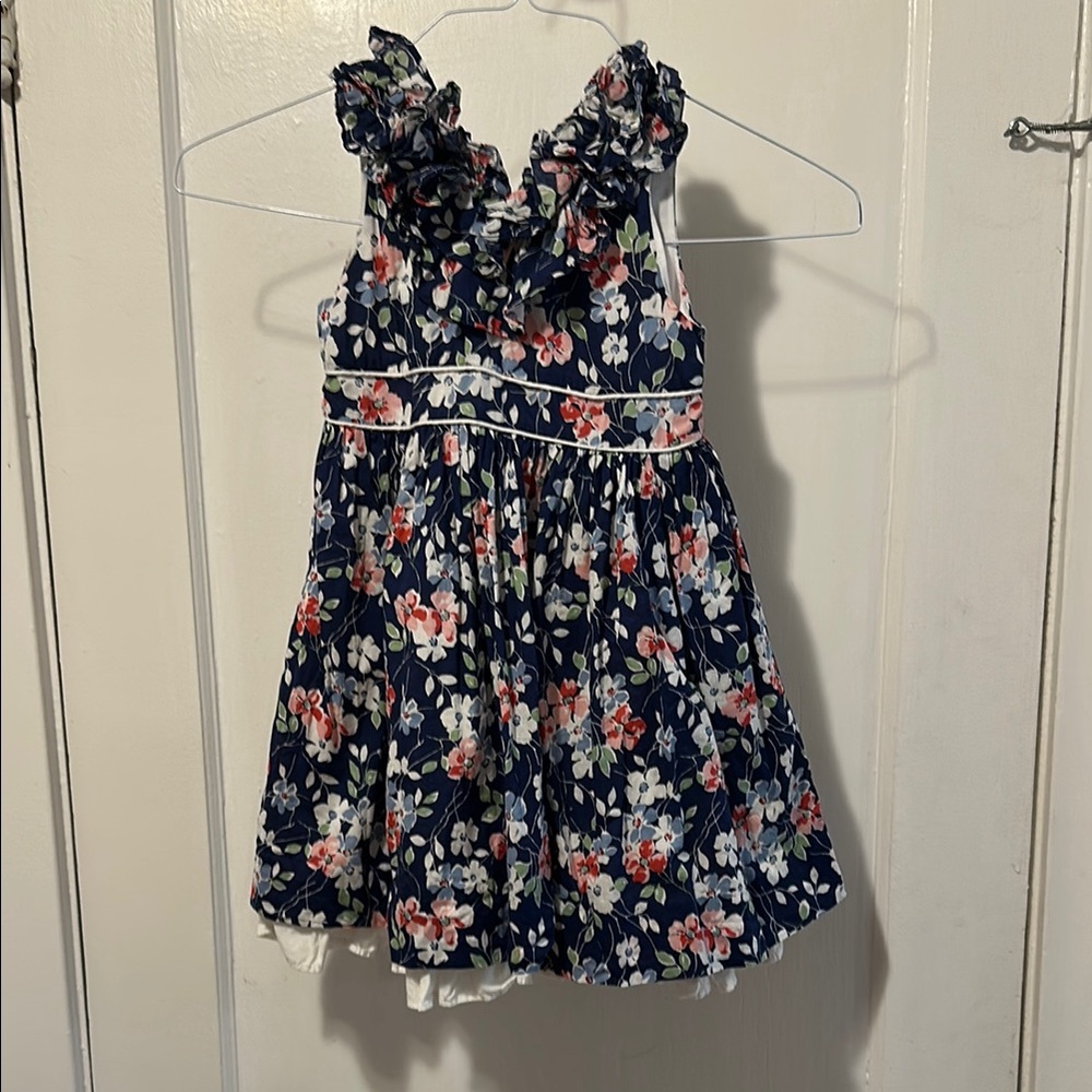 Ralph Lauren Navy Floral Kids Dress